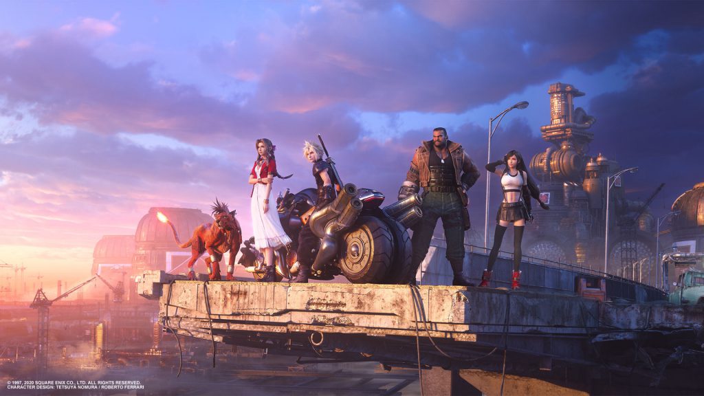 『FFVII リメイク』、メインキャラクターが集合した新たなキービジュアルを公開