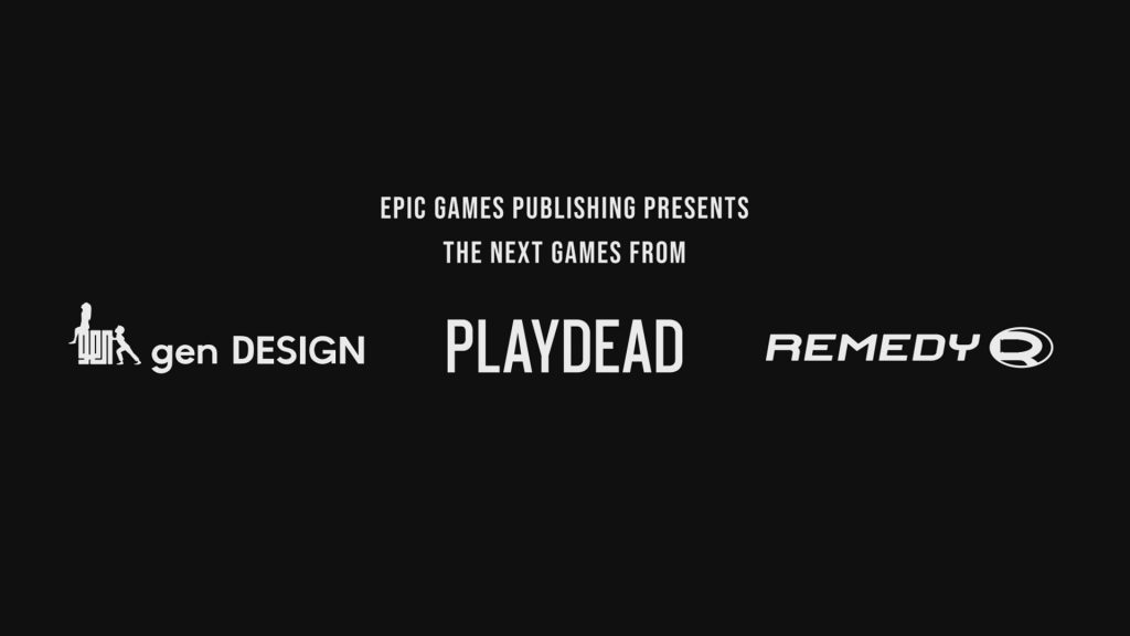 Epic Gamesが、genDESIGN、Playdead、Remedy Entertainmentとのパートナーシップを発表