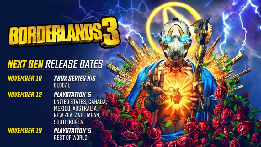 『ボーダーランズ3』、PS5/XBSの発売日に対応