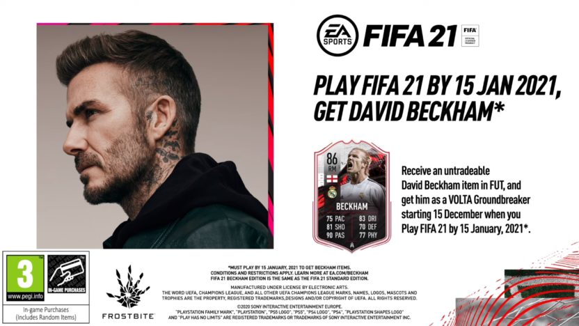 ベッカムが帰ってきた！『FIFA 21』のベッカムトレーラーが公開
