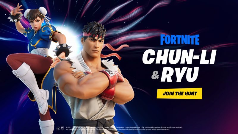 『フォートナイト』に『ストリートファイター』から「リュウ」「春麗」が登場