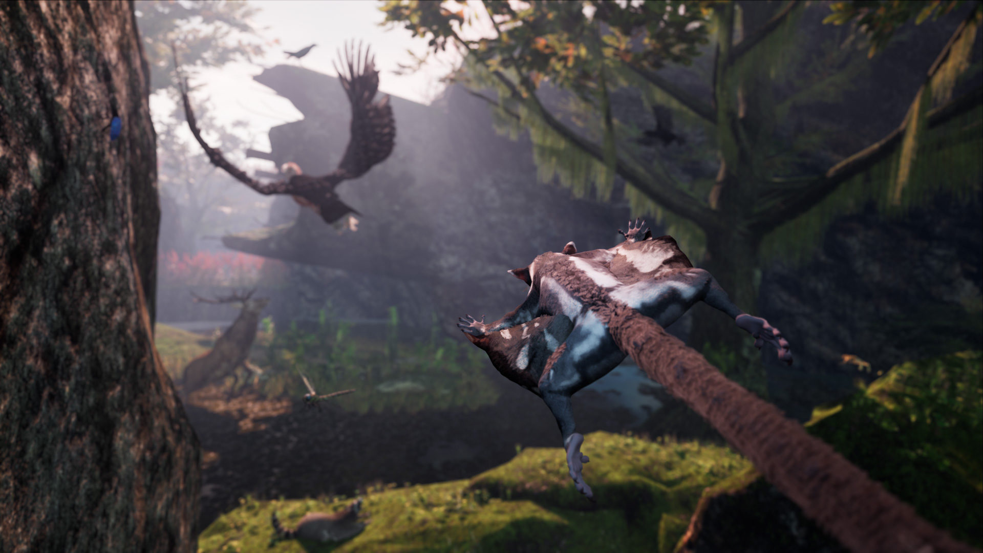 フクロモモンガのアクションアドベンチャー『AWAY』の発売告知トレーラーが公開