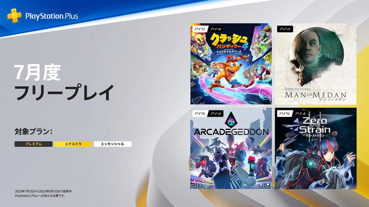 PS Plus、7月のフリープレイは「クラッシュ・バンディクー4 とんでもマルチバース」や「THE DARK PICTURES: MAN OF MEDAN」など4タイトル