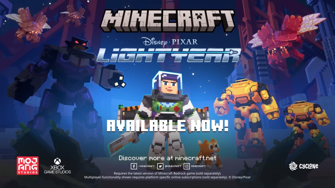 バズ・ライトイヤーが宇宙の冒険に！『Minecraft』、DLC「Lightyear」を紹介するPVが公開