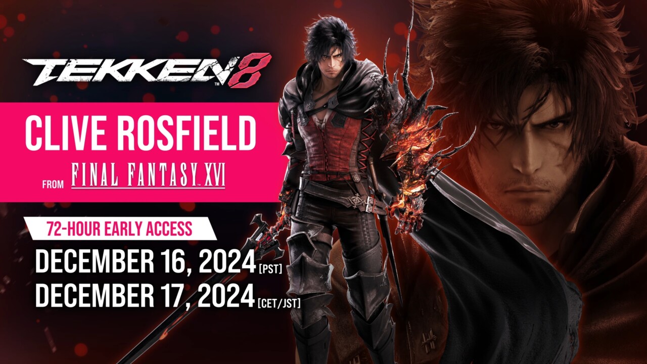 『鉄拳8』 、FF16から「クライヴ・ロズフィールド」 が参戦。12/17(火)から早期アクセスを実施