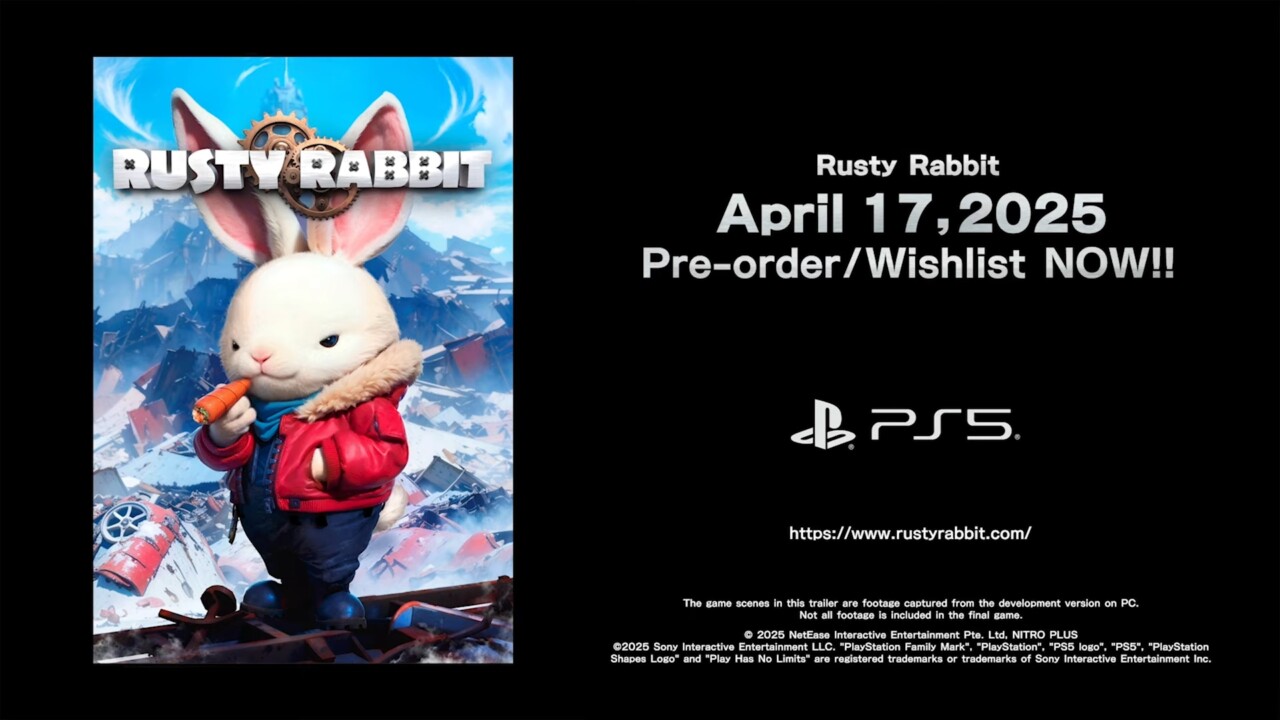 ウサギが主人公の2.5Dベルトスクロールアクション『Rusty Rabbit』の発売日が2025年4月17日に決定