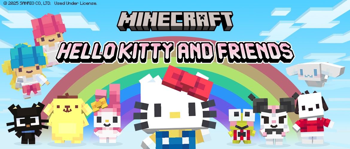サンリオキャラクターズとコラボ！『Minecraft』、DLC「Hello Kitty and Friends DLC」が配信開始