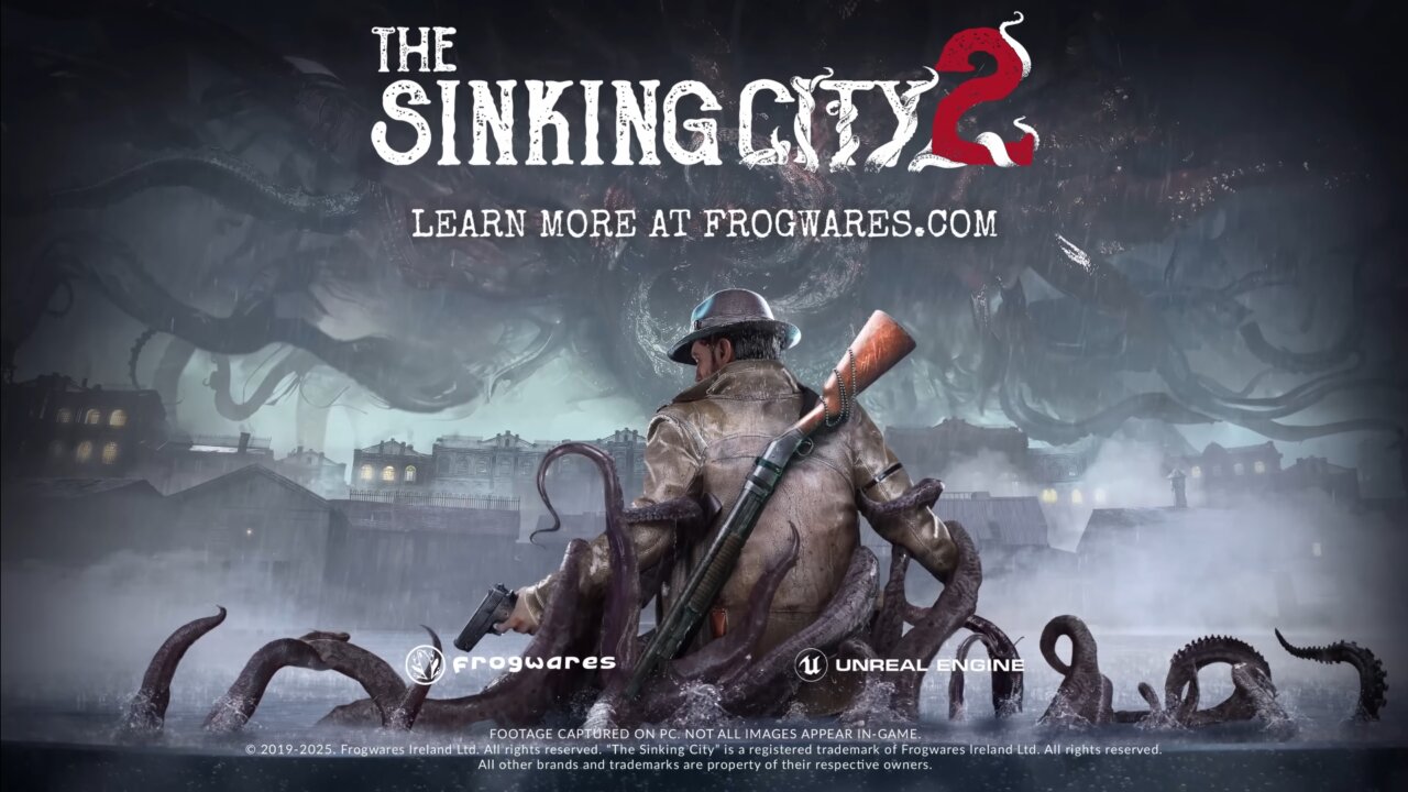 水没したアーカムの街の探索するサバイバルホラー『The Sinking City 2』のゲームプレイトレーラーが公開