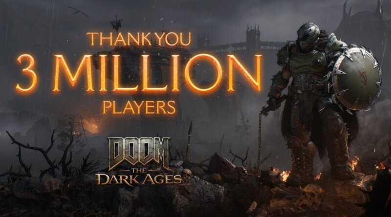 『DOOM: The Dark Ages』のプレイヤー数が300万人を突破の画像1