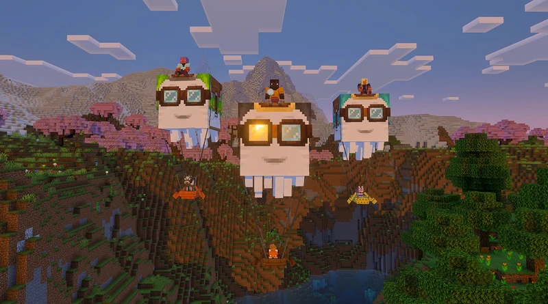 『Minecraft』、乗って空を飛べる「ハッピーガスト」などが追加される大型アップデート「Chase the Skies」が6月18日にリリースの画像1