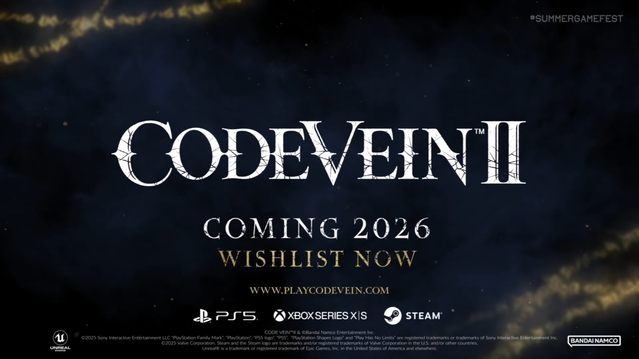 ドラマティック探索アクションRPGの続編『CODE VEIN II』が2026年にリリース