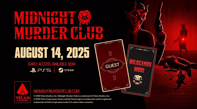 暗闇のデスゲームに参戦するPS5/PC『Midnight Murder Club』は8月14日にアーリーアクセス終了の画像1
