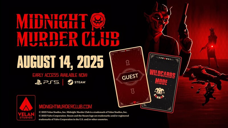 暗闇のデスゲームに参戦するPS5/PC『Midnight Murder Club』は8月14日にアーリーアクセス終了の画像1