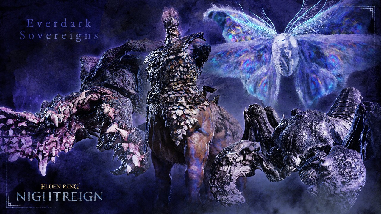 『ELDEN RING NIGHTREIGN』、「常夜の王」第二弾では、三つ首の獣、兆し、調律の魔物、霧の裂け目のが登場。7月10日からは2体ずつ再度出現
